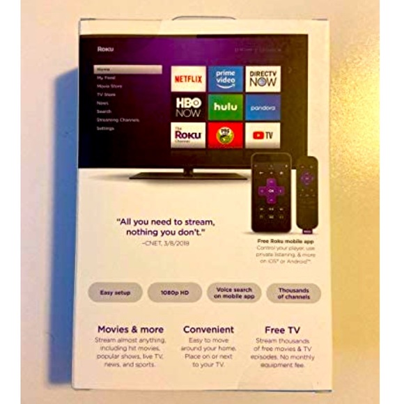 ROKU EXPRESS🎁NEW IN BOX, INCLUDES REMOTE,BATTERIES - Picture 3 of 5